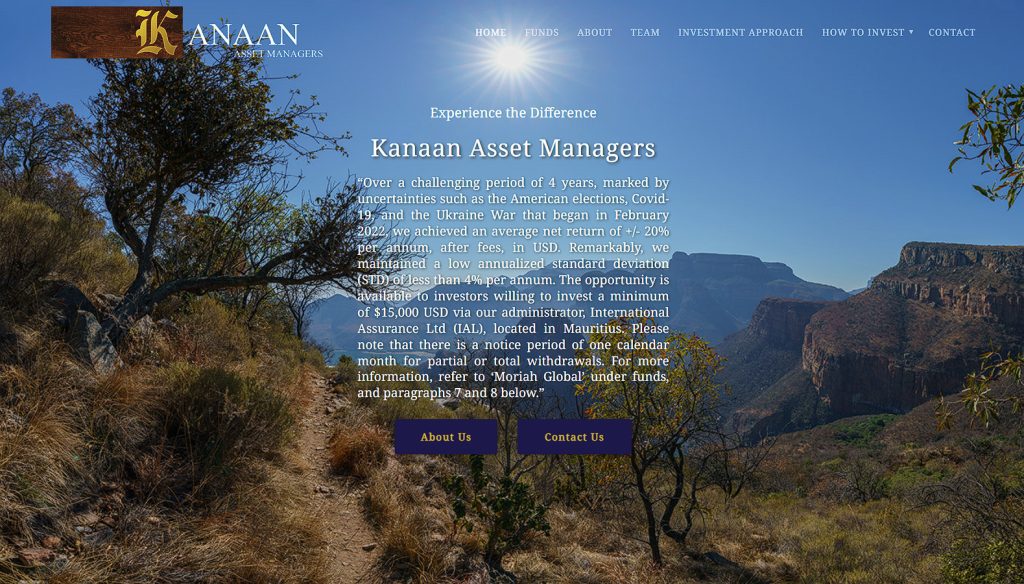 Kanaan financial managers finance management website design and development