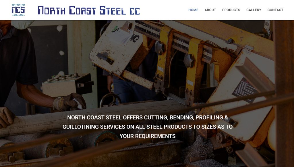 Steel construction supply provider website design and development, Alton, KZN