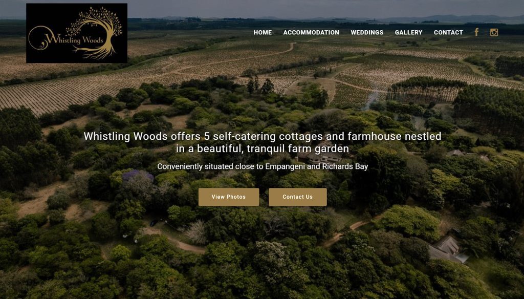 Empangeni accommodation website design and development